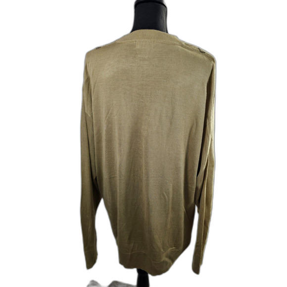 Men's Trust Tan Sweater Size 2XL - Picture 2 of 2